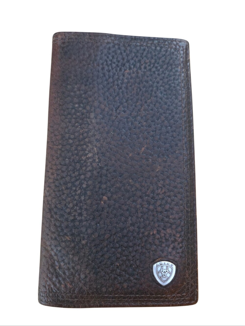 Ariat -Distressed Performance Work Leather Rodeo Wallet/Checkbook Well Broke-in